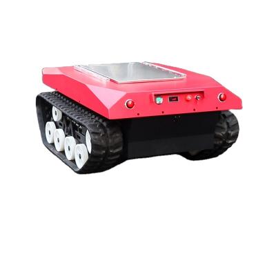 China Remote Control Track Chassis Development Lawn Mower Stair Climber Kit Chassis Track Secondary Rubber Chassis for sale