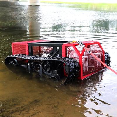 China Waterproof Underwater Rubber Crawler Robot Chassis Farms 2.5-4KM/h IP68 Secondary Operation Development for sale