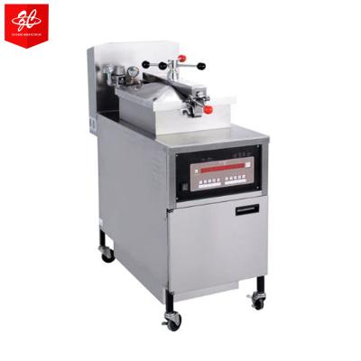 China Commercial Industrial Vegetable Processing Plant Chicken Fryer Potato Chips Pressure Fryer 25L Gas Broasted Chicken Frying Machine for sale