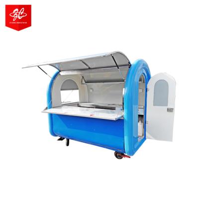 China Vegetable Processing Factory Wholesale Price Fast Food Trucks Food Trailer Mobile Food Selling Hot Selling Van Catering Trailer Cart For for sale