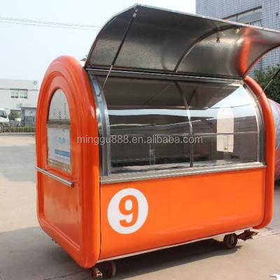 China Vegetable processing factory food truck dining car mobile food trailer for Europe vendors hot dog food cart for sale