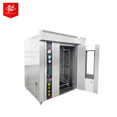 China food & Beverage Factory 36 Trays Bread Rack Oven/Rotary Bakery Equipment/Electric Rotary Baking Bread Rotating Oven Stainless Steel Gas Oven for sale