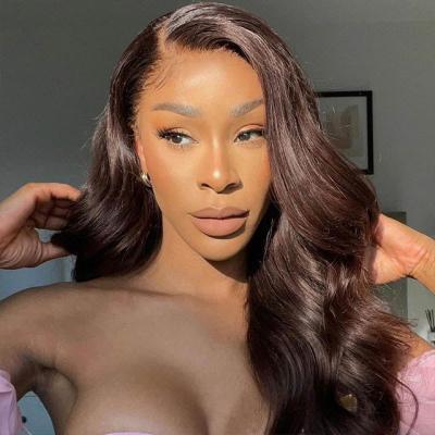 China New Arrival Brazilian Body Wave Hd Transparent Body Wave 360 ​​Full Lace Wig Full Lace Real Hair Braided Wig With Baby Hair for sale