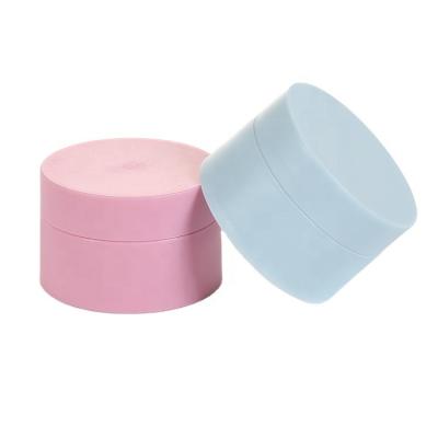 China 5ml 15g 20g 30g 50g black pink blue white matte plastic jar sample empty cute colorful cosmetic container pp cream skin care jar for sale