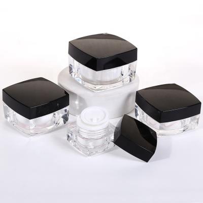 China 5g 10g 15g 30g 50g Face Cream Empty Acrylic Cosmetic Lotion Container Plastic Jar Makeup Jar for sale