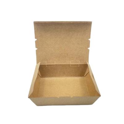 China Food Container Disposable Fast Food Disposable Corrugated Paper Portable Lunch Box for sale