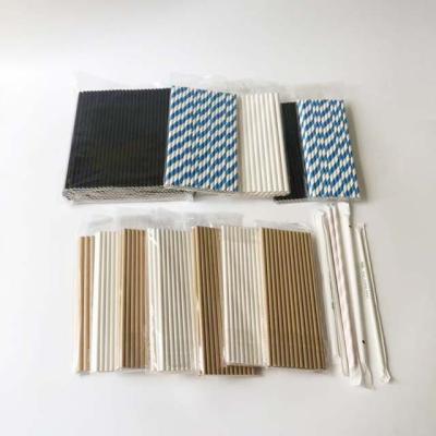 China Hot Sale Disposable Eco-friendly Paper Drinking Straws In Biodegradable Materials Customized Paper Straw for sale