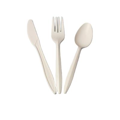 China Food Grade Disposable Biodegradable Cutlery PSM Disposable Compostable Eco Friendly Fork for sale