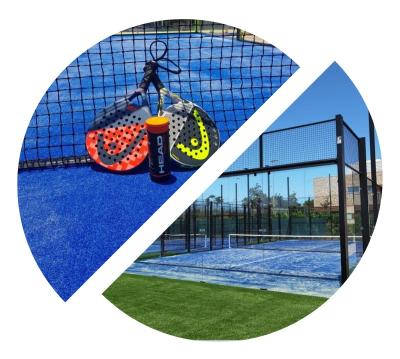 China panoramisches Padel Gericht des 10mm Tennis-künstliches Gras-6x20m10x20m zu verkaufen