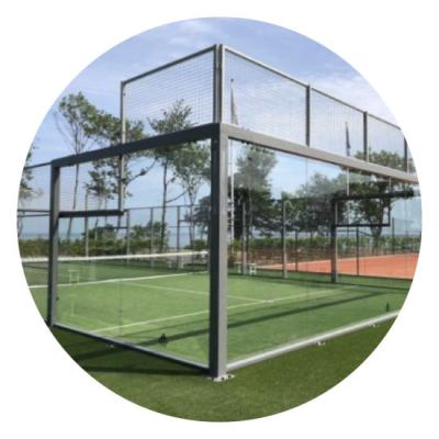 China Künstliches Gras des panoramisches Tennis-künstliches Gras-10x20m Padel zu verkaufen