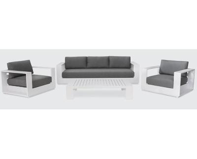 China Modern Corner Sofa Outdoor Aluminum Frame Garden Modern Aluminum Sofa for sale