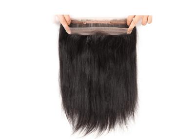 China Real 360 Frontal Virgin Hair , Brazilian Lace Frontal Pieces Natural Color for sale