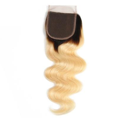 China Free Parting Last Top Closure 130% Density Brazilian Virgin Hair Body Wave Closure for sale