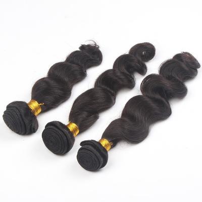 Chine Les cheveux épais 3 de Vierge du bouton 7a empaquettent de vrais paquets lâches brésiliens humains de cheveux de vague à vendre