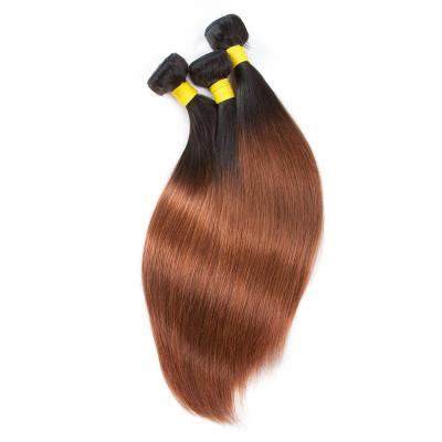 China Extensión peruana de la armadura del pelo de Ombre, armadura del pelo recto de 7A Ombre en venta