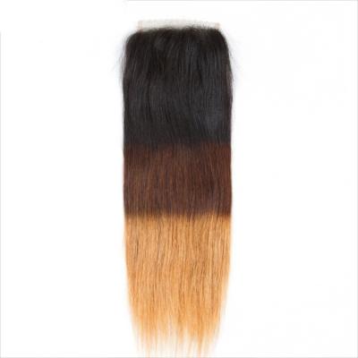 China No Shedding 4x4 Lace Closure Straight High Grade 4x4 Silk Base Closure for sale