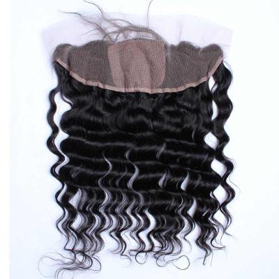 China peruca profunda da parte dianteira do laço do cabelo humano da onda da categoria 7A, perucas naturais do cabelo humano nenhum cheiro à venda