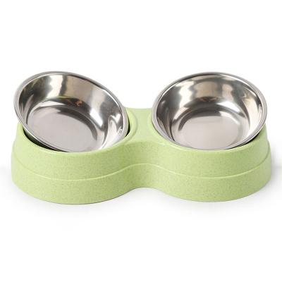 China Hot Selling 2 Stored In 1 Maze Pet Slow Feeder Bowl Plastic Water Bowl Dog Food Bowl for sale