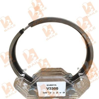 China Piston Ring Set For Forklift Tractor 1C020-21050 1C010-21110 of 98MM Kubota V3300 Forklift for sale