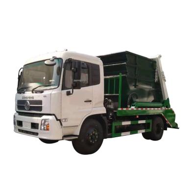 China Sweep-Body Refuse Collector 10 CBM Swing Arm Garbage Truck Skip Loader Garbage Truck For Sale EQ1168GLJ5 for sale