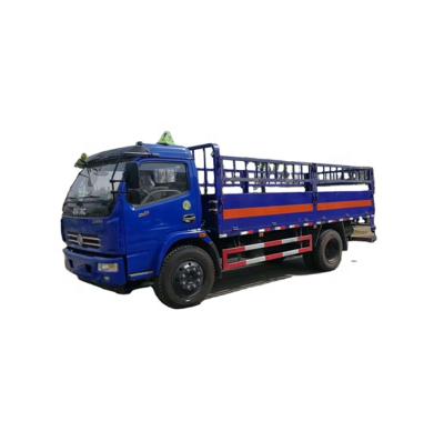 China CHINA Brand 4X2 9 Ton Dangerous Goods Gas Cylinder Transport Truck Barrier Cargo Truck For Sale 8550x2550x3665 for sale