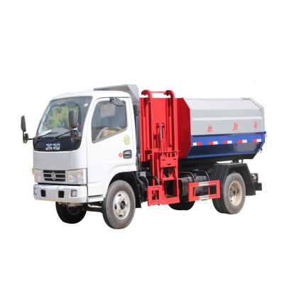 China Garbage truck 4*2 side trailer garbage truck kitchen collection truck for sale EQ1075SJ3CDF for sale