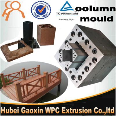 China Steel look! wpc injection molding for wpc post /column/pillar cap for sale