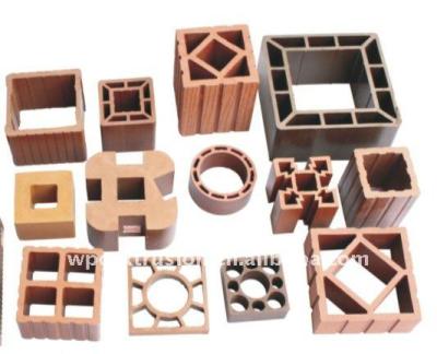 China Wood Plastic Best Extrusion Molds Composite Material Price For WPC Post Pillar Plastic Wood Plastic for sale