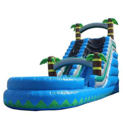 China Commercial Inflatable Combo Bounce Slides Rental Business Commercial Inflatable Water Slide With Pool for sale