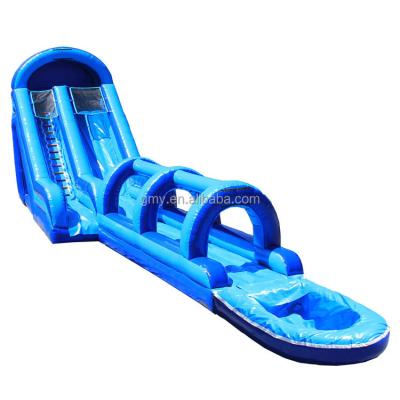 China Commercial/Birthday/Wedding/Party/School/Party Event Rental Outdoor Giant Blue Inflatable Waterslide with Water Pool Slide and Slide for sale