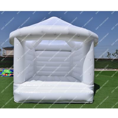 China Commercial/Birthday/Wedding/Party/School/Pvc Vinyl 15*13ft Solid Neutral Colorful White Home Bounce Toddler Party Event For Party Rental for sale