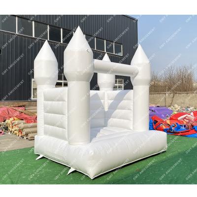 China Commercial/Birthday/Wedding/Party/School Bouncy Home/Hot Sale Outdoor White Bounce House Party Event 7ft Bounce Castle For Kids Party Rental for sale