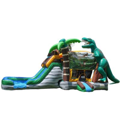 China Commercial/Birthday/Wedding/Party/School/House Dinosaur Bounce Inflatable Jumping Slide Party Event Combo Bouncer Commercial Inflatable Inflatable Slide for sale