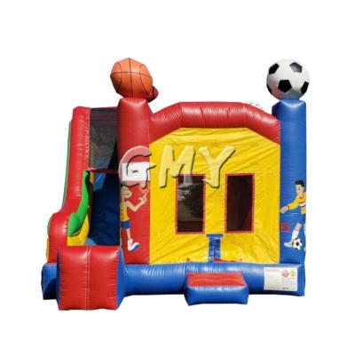 China Commercial/Birthday/Wedding/Party/School/Hot Sale Cheap Inflatable Combo Bouncy House Combo Sports Play Castle Party Event Bounce Party With Slide for sale