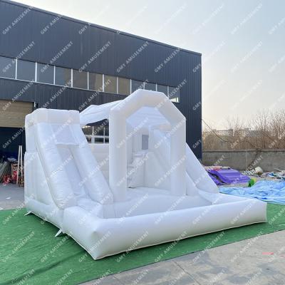 China Commercial/Birthday/Wedding/Party/School/Commercial Outdoor Games PVC Inflatable Water Slide Bounce Combo Jumping House Double Combo Party Event for sale