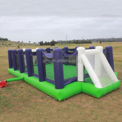 China Commercial/Birthday/Wedding/Party/School/Giant Football Arena Inflatable Soccer Field Big Pitch Party Event Sports Games With Blower for sale