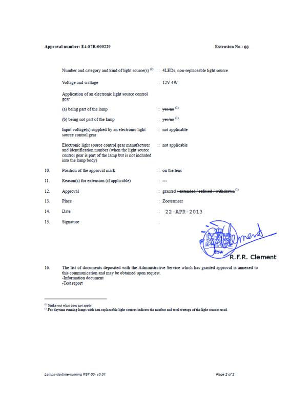 E/e-mark - Shenzhen Ailead Electronics Technology Co., Ltd.