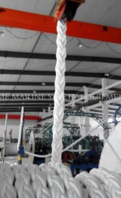 China Marine 8 Strand White Color Polypropylene Ship Mooring Rope for sale