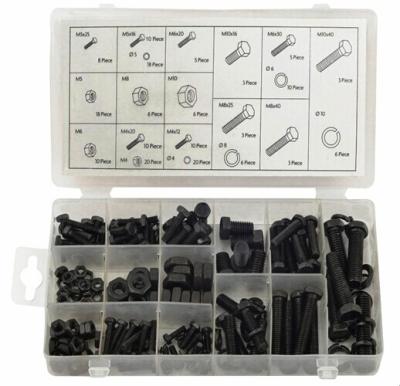 China 180 Pcs Fastener Nut And Bolt Assortment / Household Hardware Set for sale