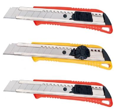 China Professional Utility Knife Automanic-Lock System Manufacturer With 18mm Blade for sale