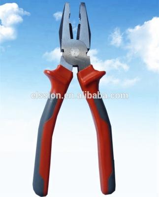 China Cutting combination high quality pliers with double color handle for sale