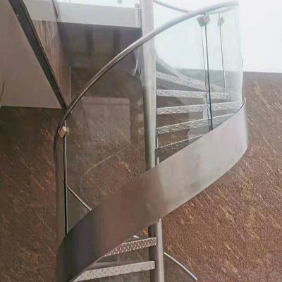 China Mid Century Professional Customized Exterior 304 / 316 Stainless Steel Glass Stairs, Turning Stairs and Exterior Metal Stairs for sale