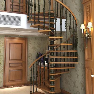 China Hot Selling Space Modern Wrought Iron Spiral Staircase Price Residential Home Use Small Attic Spiral Stairs for sale