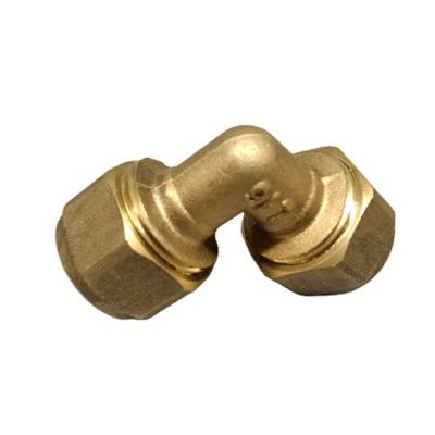 China Pipe Connect / Joint Brass Adapter Fittings Trade Brass Compression Fittings Union Elbow for sale