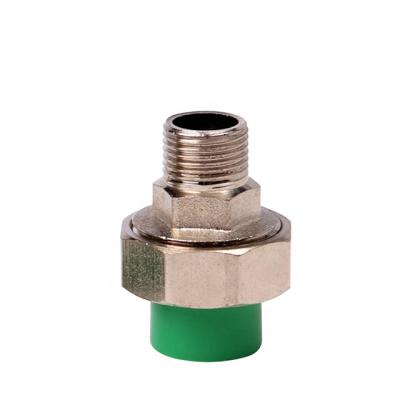 China Pipe Connect / PPR Joint Male Plugs With Hexagon Metal Head for sale