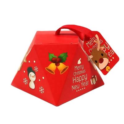 China 2022 New Arrival Recyclable Christmas Paper Box Candy Packaging For Kids Gift Paper Box for sale