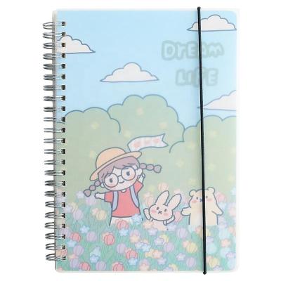 China High Quality 80 Sheets A5 Spiral Notebook A5 Spiral Notebook Study Notebook Kawaii Textbook Kawaii Handbook Kpop School Office School Office for sale