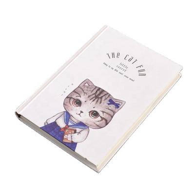 China Eco-friendly Wholesale Custom Logo Paper Cheap High Quality Spell Notebook Eco-friendly Cute Cat Notebook for sale