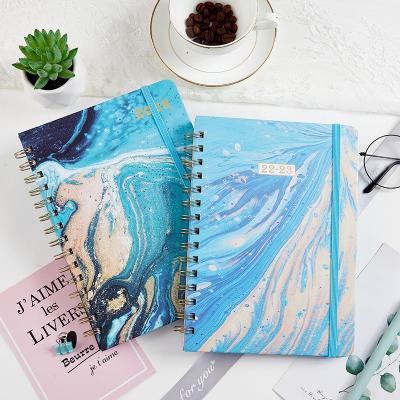 China 2022 Newcomer A5 Spiral Travel Notebook Journal Printed Private Diary Notebook for sale