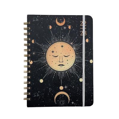 China High Quality Factory Customized Print Hard Cover Eco-friendly Journal Spiral Notebook Floral Planner Notebook Service for sale